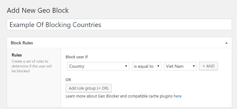 block countries in wordpress