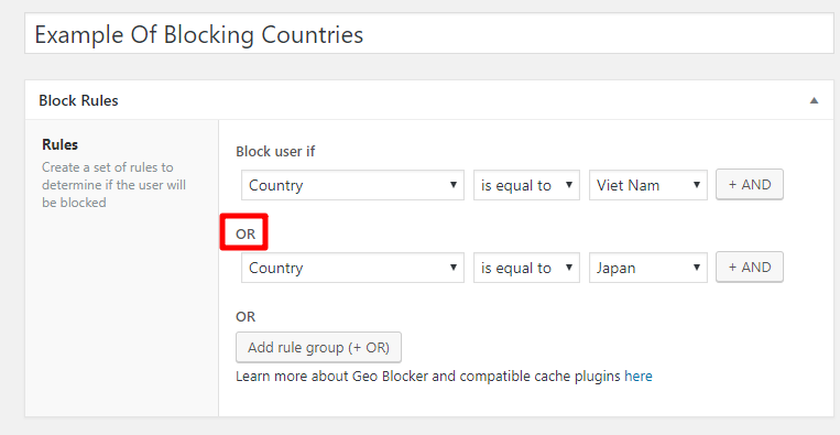 block countries in wordpress by ip