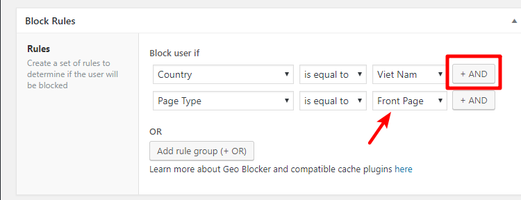 block country options